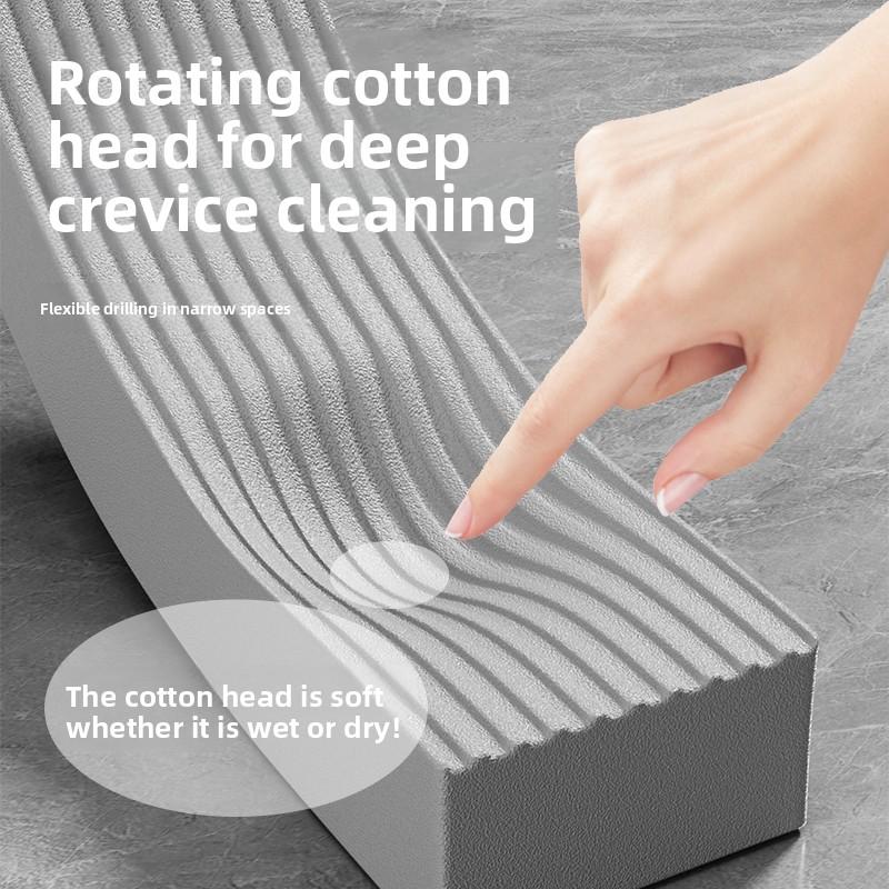 Mini Lazy Mop No-Wash Sponge Mop for Home & Kitchen Portable Cleaning Small Mop Hands-Free Design Strong Water Absorption Remove Stains and Stains One Drag and Clean One-Handed Grip Clean and Hands-Free