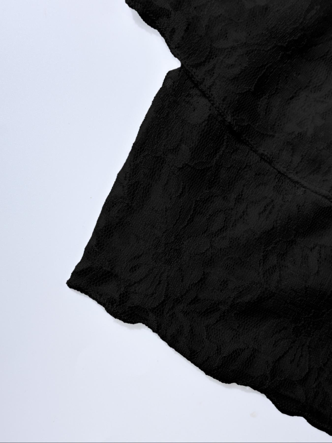 Women's Plain Lace Trim Ruffle Trim Skirt, Street Fashion Y2K Style Mini Skirt for Daily Wear, Ladies Summer Bottoms