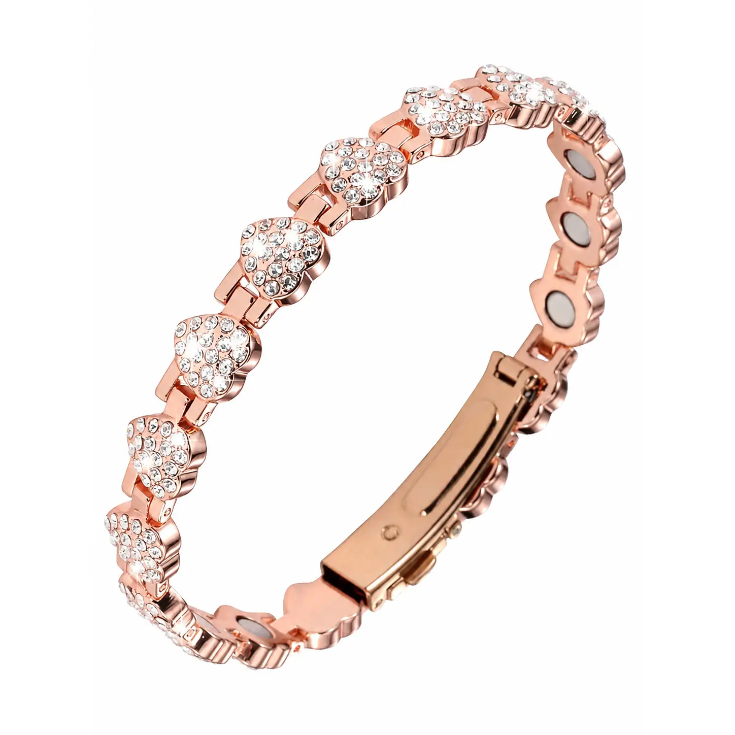 Copper Bracelets for Women, Pure Copper Magnetic Bracelet with 3500 Gauss Effective Magnets, Trendy Stack Bangle, Modern Fashion Accessories, Jewelry Gift