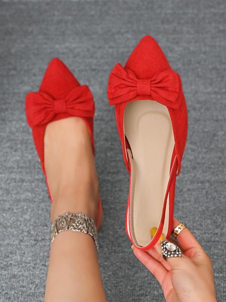 Women's French Style Elegant Pointed Toe Flat Shoes, Stylish Elegant Design for Daily Wear, Perfect for Casual and Semi-Formal Occasions