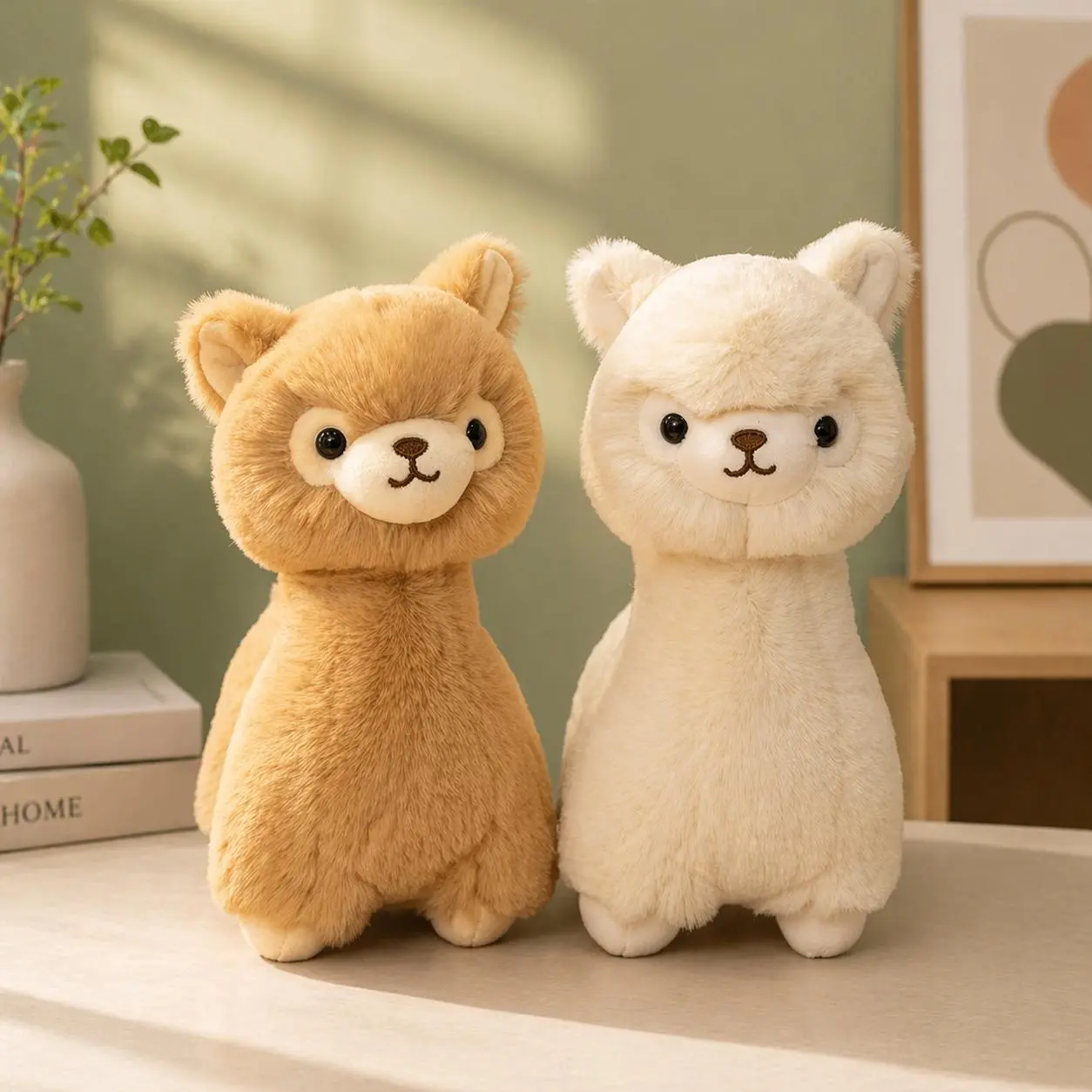 1pc Kawaii Simulation Alpaca Plush Toys Soft Plush Llama Dolls Stuffed Animal Pillow Nice Friends Birthday Gift Room Decor