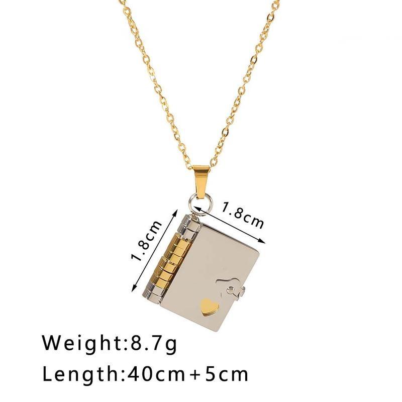 My Little Star Book Necklace - My Incredible Daughter Book Necklace Daughter Gifts From Dad Mom Mother Adjustable Silver 18k Gold Jewelry Openable with 6 Pages Gifts of Love for Daughter / Son, Birthday Day Gift Graduation Jewelry of Love