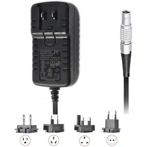 Teradek Power Adapter FGG 0B 2-pin with  EU Plugs for Z CAM E2 Flagship Teradek Cube Hollyland  600  AC Plug (BX-1203000)