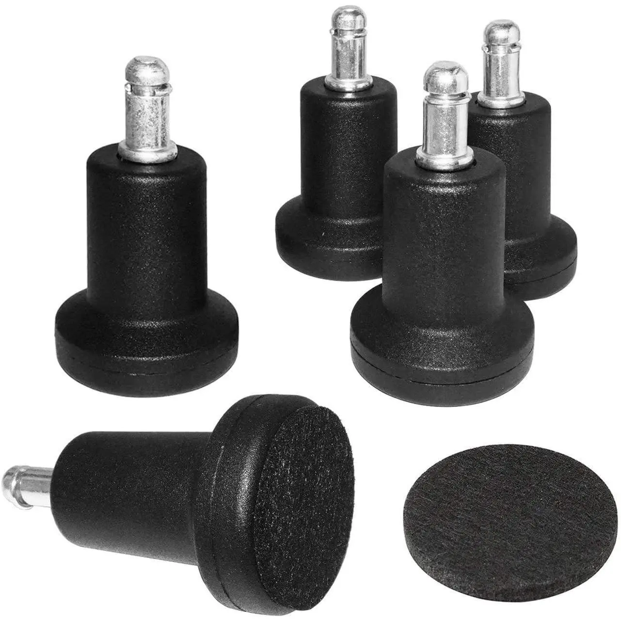Bell Glides Replacement Office Chair Feet High Profile Wheel Stopper 5 Pack
