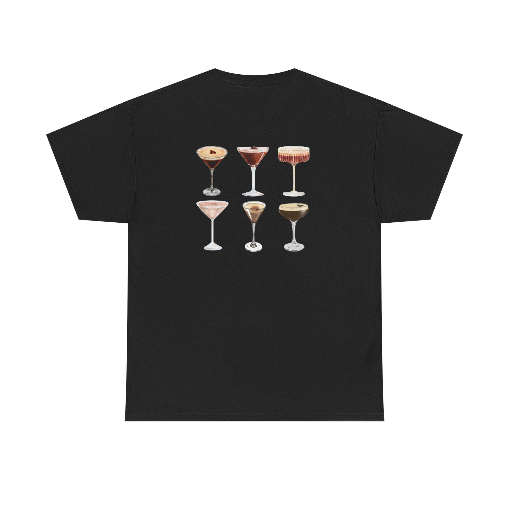 Espresso Martini Graphic Tee, Trendy Summer Cocktail Shirt, Summer Vibes Casual Short Sleeve