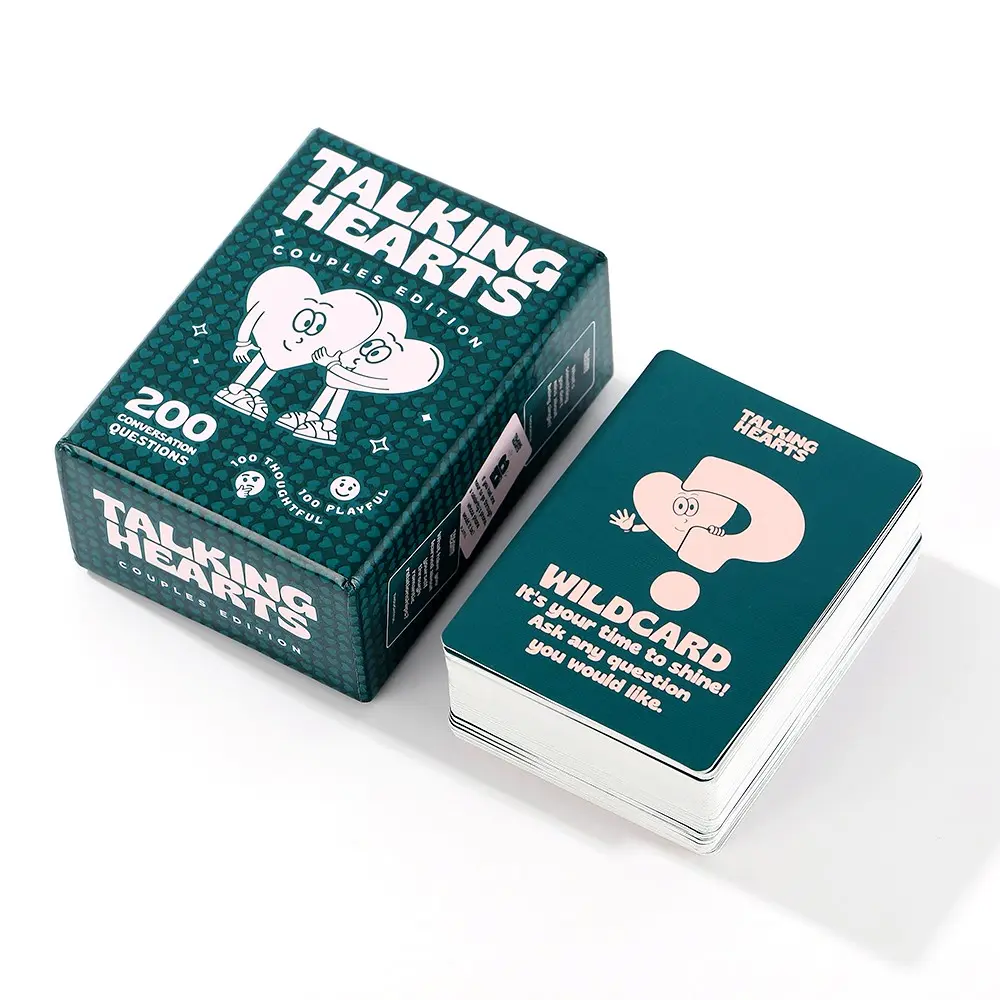 Talking Hearts Couples Edition | 200 Conversation Question Cards, Relationship Card Game, Mix Of Thoughtful & Playful Prompts To Deepen Connection Between Partners