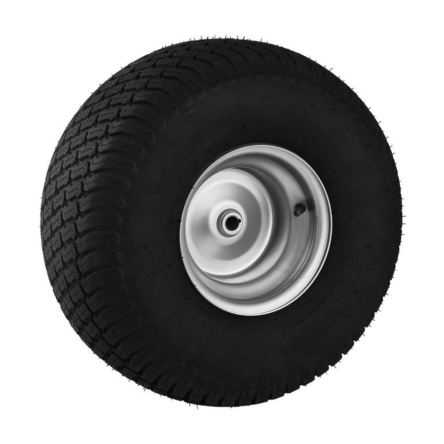 VEVOR Lawn Mower Tires with Rim, 20x8-8 Tubeless Tractor Tires, 2-Pack Tire and Wheel Assembly, S-Turf Pneumatic Tires with 3.5 Offset Hub and 3/4 Bushing Size, for Riding Mowers Lawn Tractors