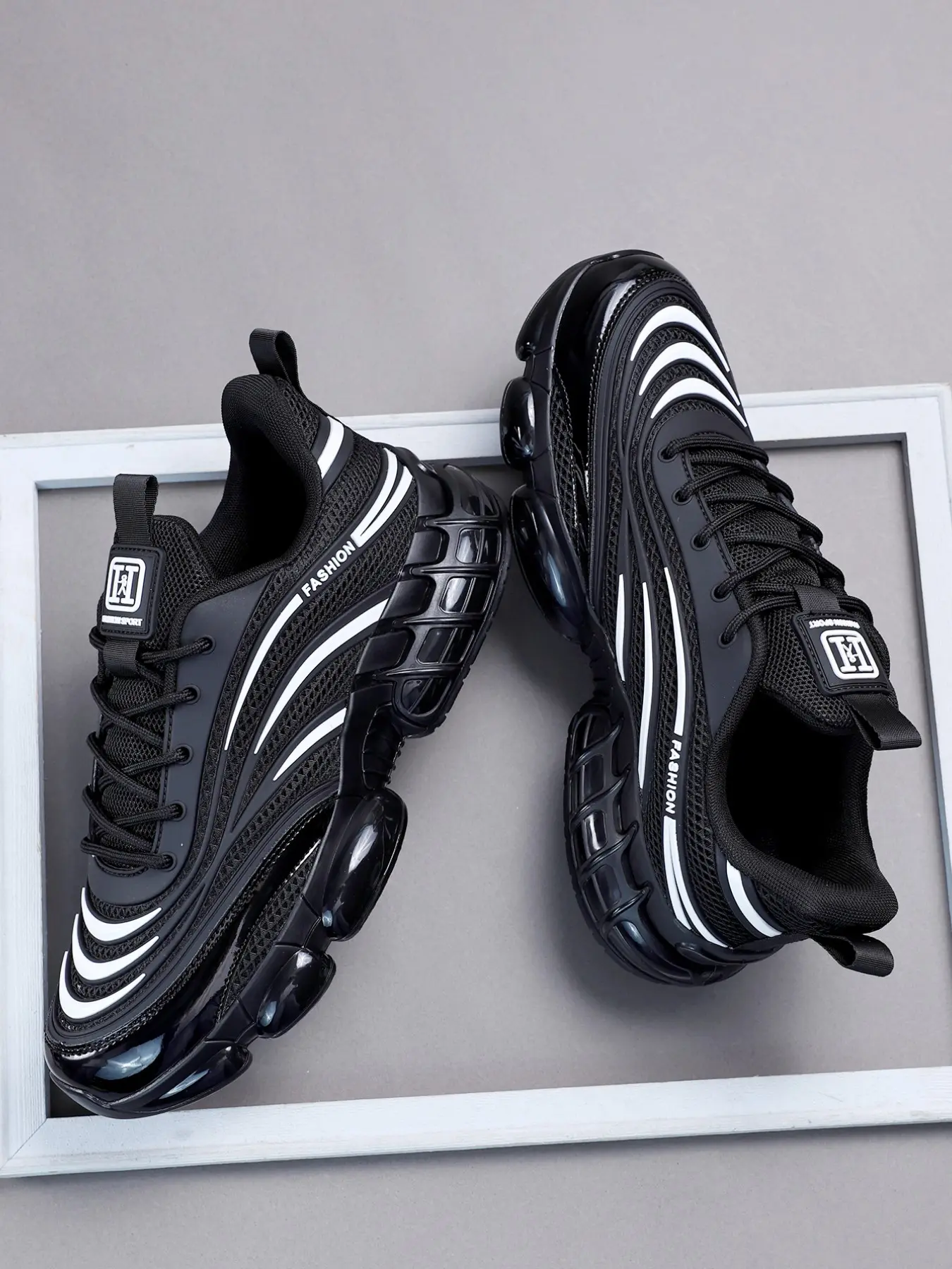 Spring New High-Quality Men's Casual Shoes, Comfortable Sporty Outdoor Shoes, Medium Width, PU Leather Upper, PVC Sole, All Seasons