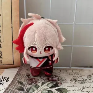 Genshin Impact Plush Toys Kazuha Xiao Scaramouche Venti Raiden Shogun Kaeya Anime Figure Stuffed Dolls Bag Pendant Keychain Gift