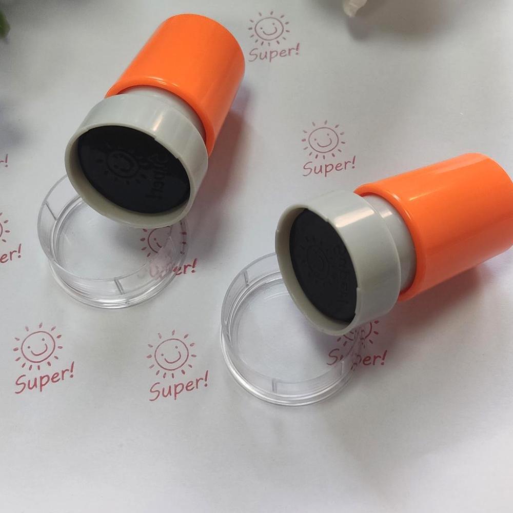 Sun Smile Face Pattern Stamp, 1 Count Creative Multi-functional Stamp, Office Stationery & Supplies for Home School Office