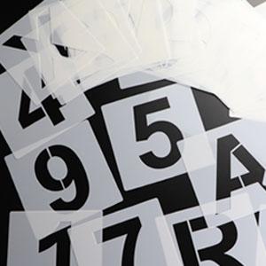 6 Inch Letter Stencils and Numbers, 36 Pcs Alphabet Art Craft Stencils, Reusable Plastic Templates for Wood, Wall, Fabric, Rock, Signage(6 Inch) Mini Washi Stickers for Scrapbooking