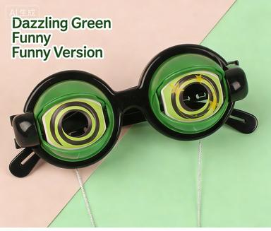 Creative Blinking Mechanism, Crazy Eyes, Halloween, Casual Style, Self-made Funny Glasses Gift