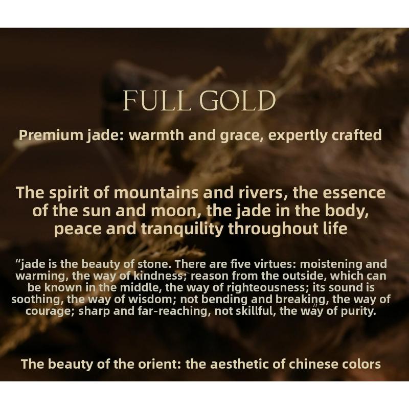 S925 Sterling Silver Hetian Jade Gourd Bracelet for Women Gold Inlaid Jade New Chinese Style National Style Jade Bracelet Light Luxury Exquisite Gift.