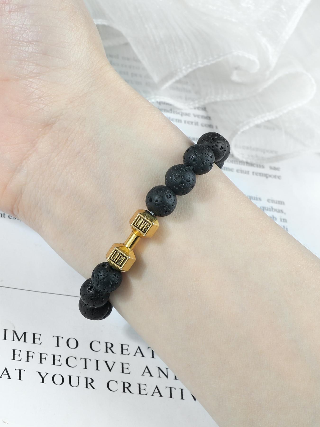 Natural Stone Beaded Bracelet, Adjustable Bracelet, Fashionable Jewelry for Women & Men, Style Bracelet for Party, Daily Clothing Decor, Trendy All-match & Exquisite Jewelry for Birthday Gift