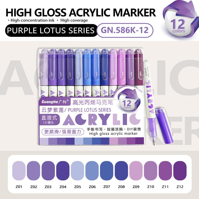 High Gloss Acrylic Markers,1mm Bullet Nib Acrylic Paint Pens Set,Bright Colors,Big Capacity ink,Wide Range of Uses,For Rock Painting, Canvas, Wood, Glass, Ceramic, Fabric, Plastic, Egg, Art Painting Supplies Kit #TOP PICKS