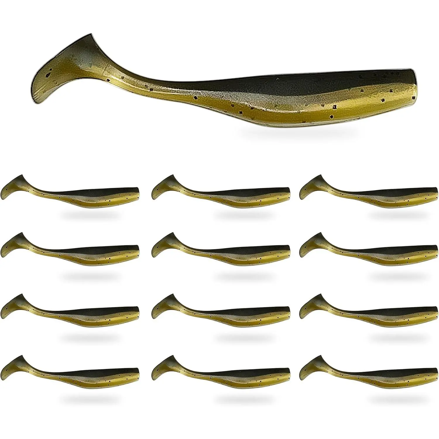 Soft Plastic Paddle Tail Swimbaits – 3 1/4", 4" & 5" Soft Plastic ing Lures with Extra-Large Tail for Lifelike Swimming Acti – Freshwater & Saltwater