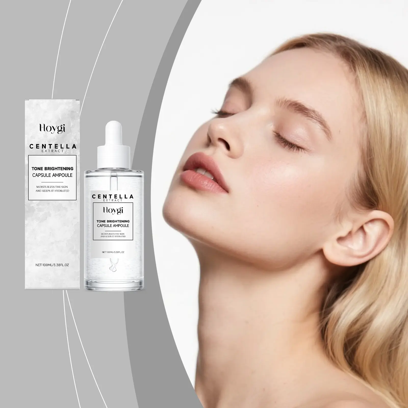 Hoygi Centella Particle Serum, Hydrate Skin, Fast Absorb, Keep Skin Elastic & Smooth