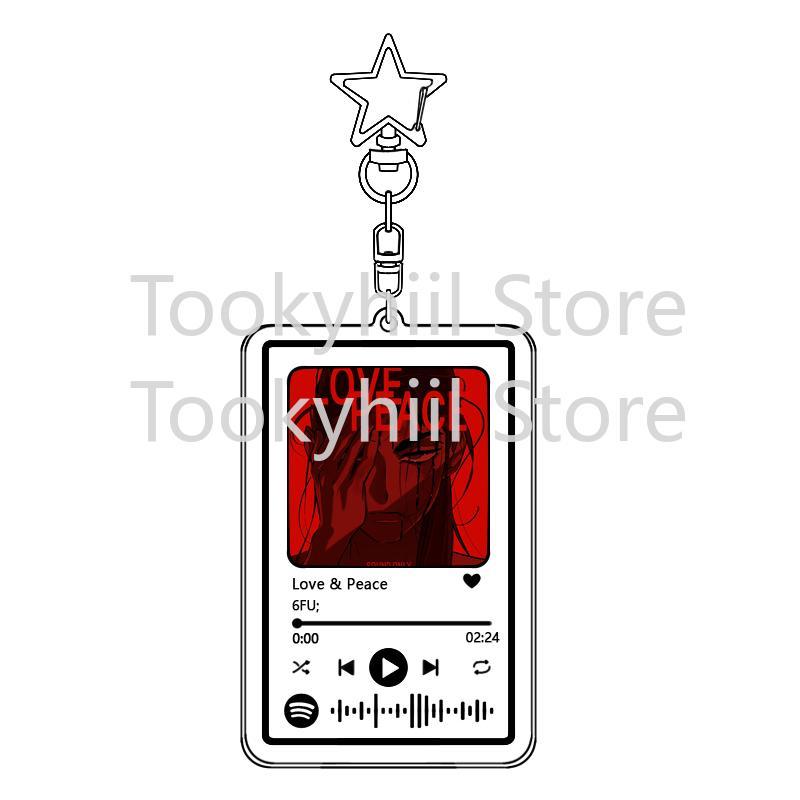 Popular 26 Songs Alien Stage Music Keychain Original Soundtrack LUKA Women Accessory Bag Pendant Playlist Code KeyIng Fans Gift