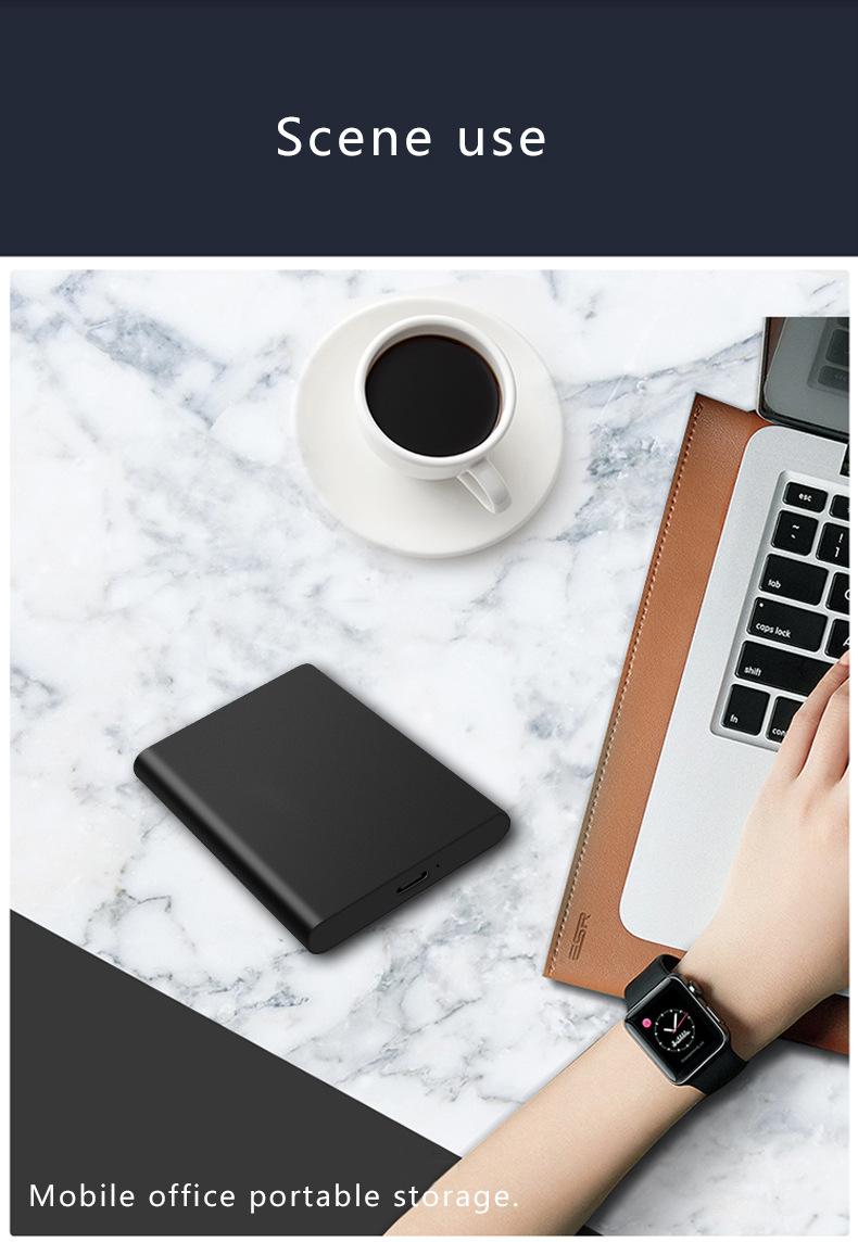 8TB 4TB 2TB Portable SSD Type-C USB 3.1 SSD Portable Flash Memory Up to 1050MB/s Portable SSD External SSD Hard Drive for Laptop Desktop PC Lightweight and Small Storage for Backups,Photos - Games Portable External Hard Driv