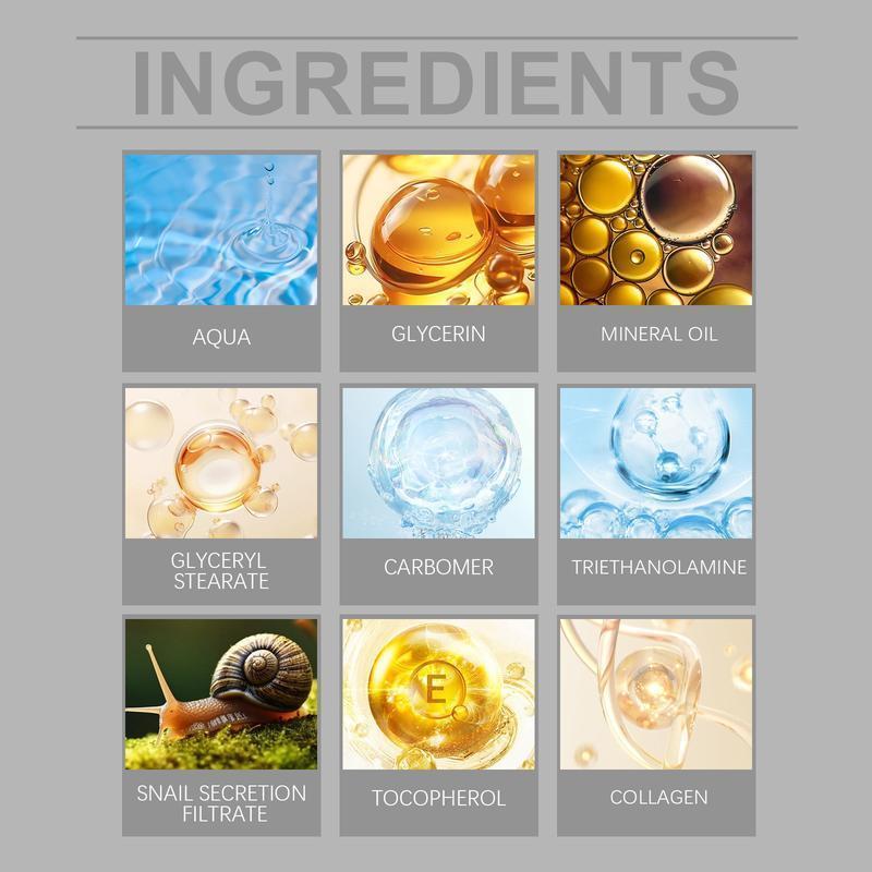 Snail Mucin Moisturizer, 1/2 Counts Hydrating Nourishing Face Cream, Moisturizing Face Cream, Face Lotion for Women & Men, Skin Care Product for Daily Use, Daily Moisture Nourishing