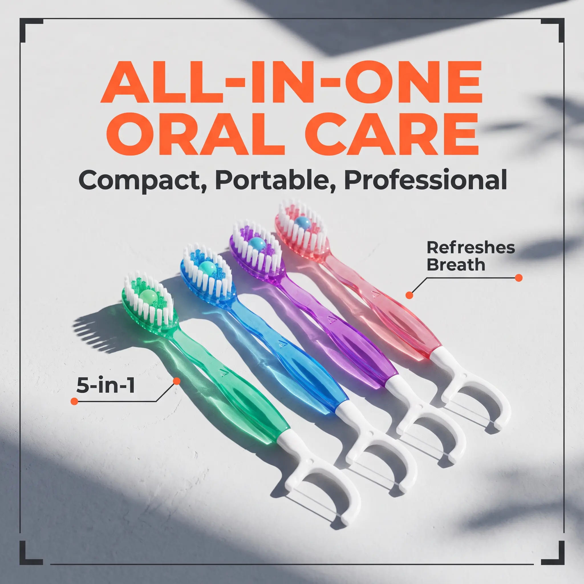 Toothbrush with Toothpaste Beads for Adults & Kids, Burst Bead Toothbrush, Soft Bristle Manual Toothbrush for Deep Cleaning, Fresh Breath Oral Care, Teeth Cleaning Toothbrush for Home & Travel