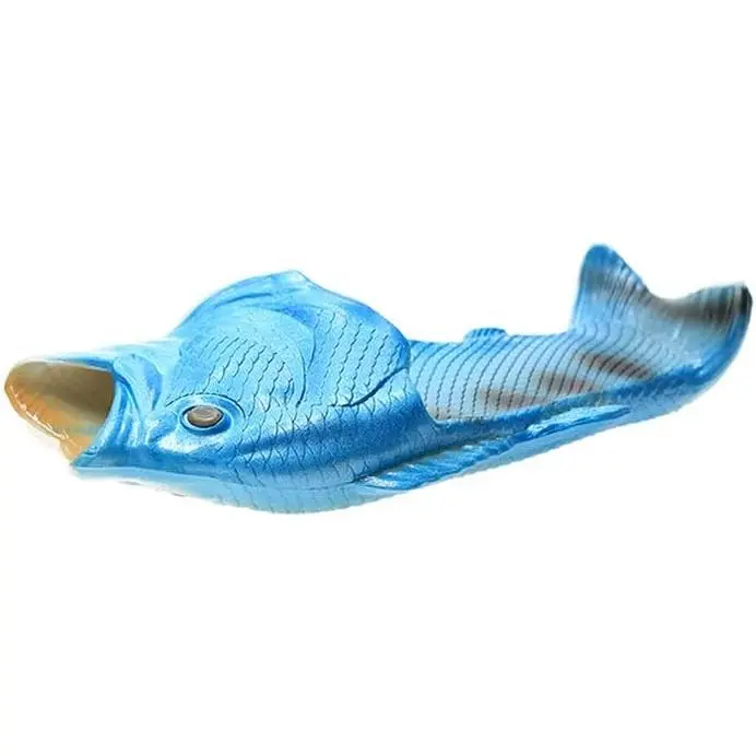 Fish Slippers Beach Shoes Non-Slip Sandals Creative Bass Slippers Men and Women Casual Shoe