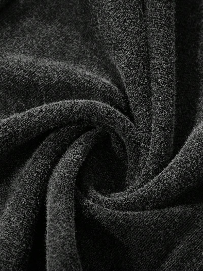 Men's Streetwear Cotton Joggers, Loose Fit Elastic Waist Knit Pants, Casual All-Season Woven Fabric, Daily Wear Fashion