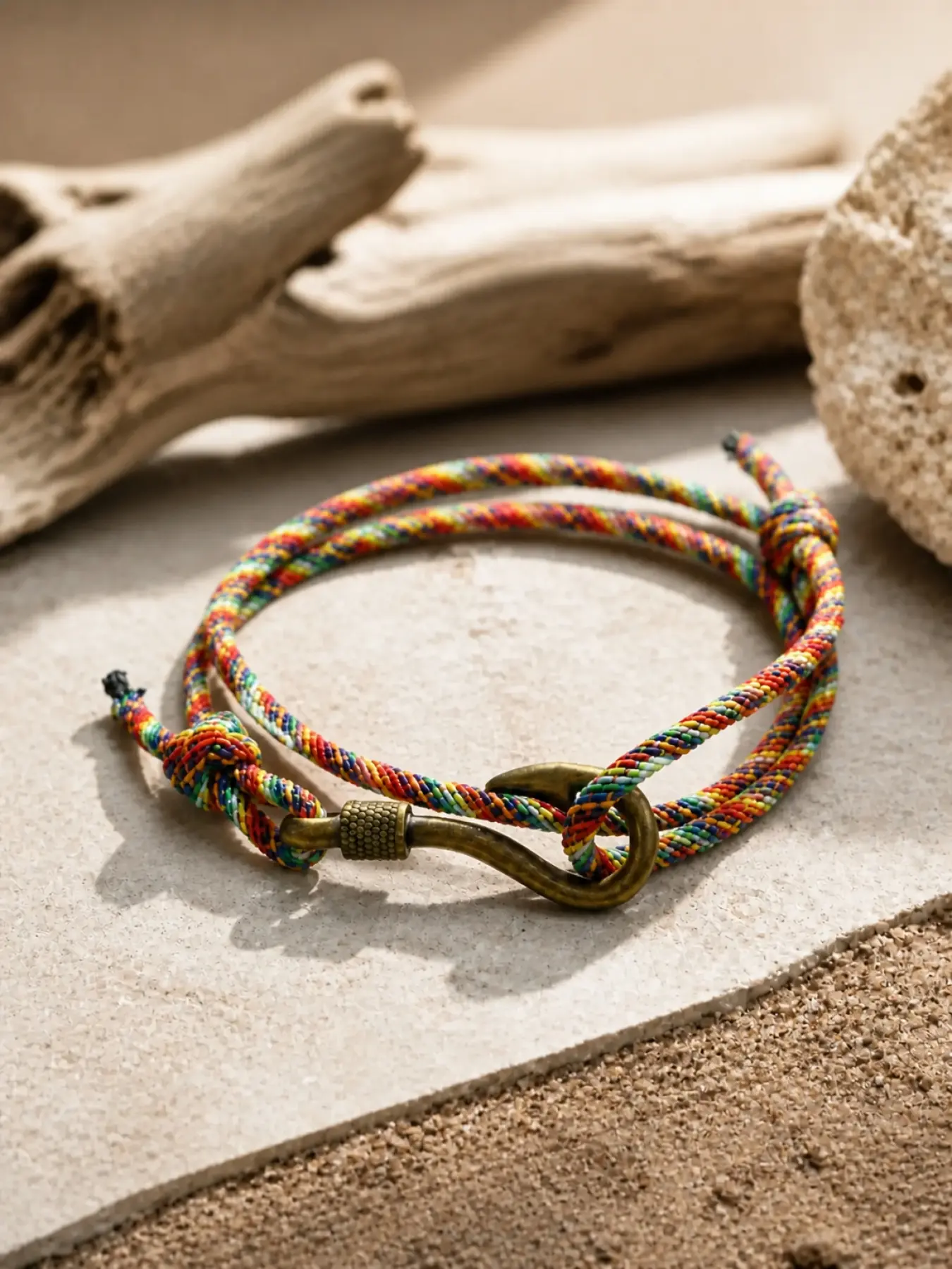 Colorful Braided Rope Bracelet | Boho Beach Style Bracelet for Women & Men | Adjustable Casual Jewelry Gift