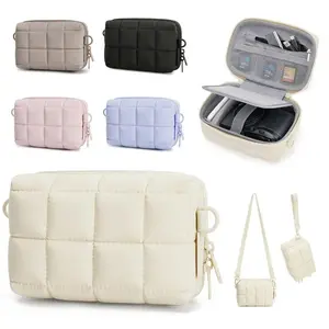 2 Carrying Ways Digital Camera Case Puffy Lightweight Storage Bag Soft Thickened Camera Protective Cover Outdoor Photography