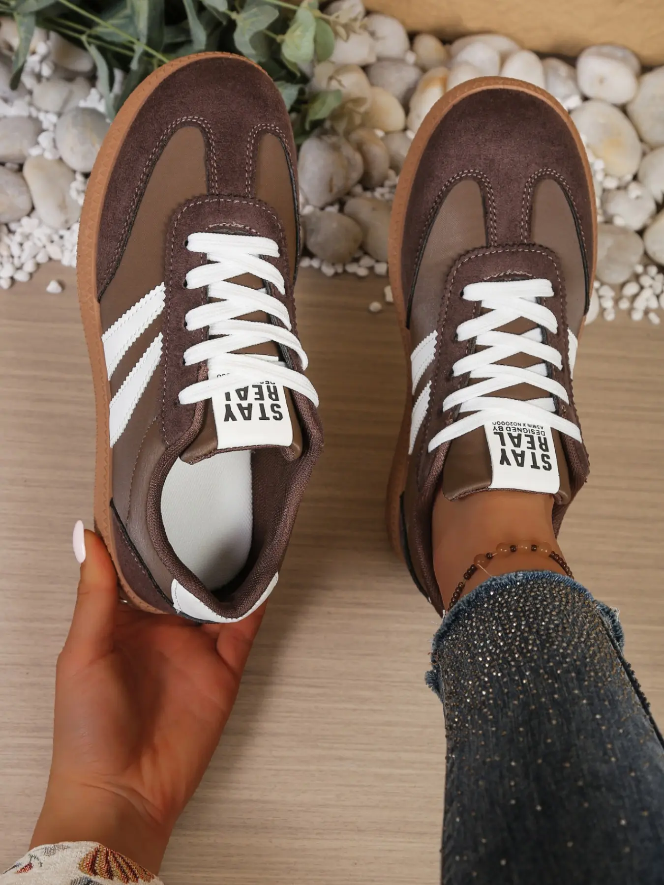 Vintage Bestseller Low-Top Lace-Up Trainer Shoes for Women, New Spring Summer Autumn Winter Sports Casual Board Sneakers, Fashion Comfortable Versatile Single Shoes