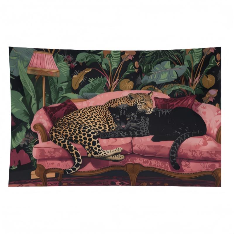 Vintage Y2K Brown Tiger And Leopard Print Tapestry Maximalist Dorm Wall Hanging Decor Classic Cheetah Print Tapestries For Home Living Room Wall Decor White40x60inch Vintage Y2K Brown Tiger And Leopard Print Tapestry Maximalist Dorm Wall Hanging Decor Classic Cheetah Print Tapestries For Home Living Room Wall Decor White40x60inch