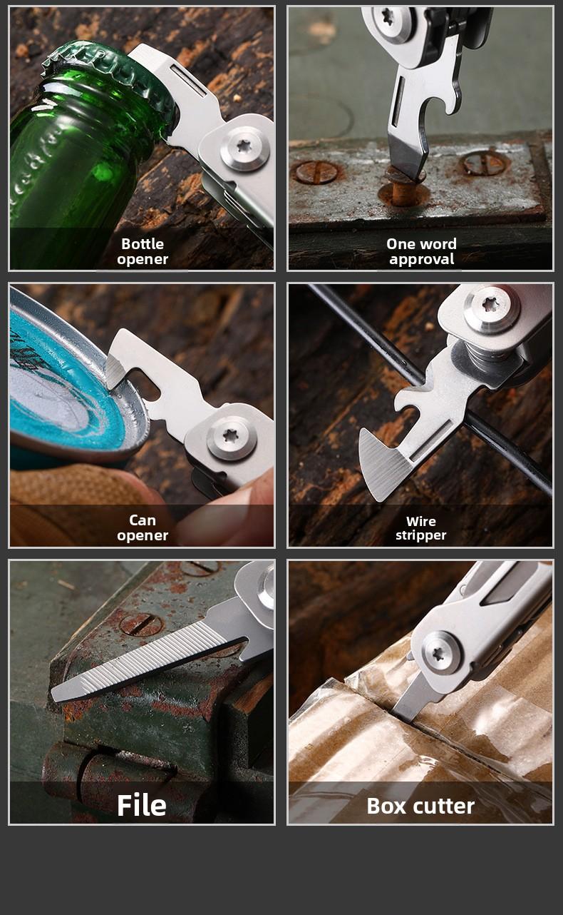 Multi-functional pliers with outdoor folding knife - portable pocket knife, emergency survival gear, multi-tool combination pliers rally essential gear