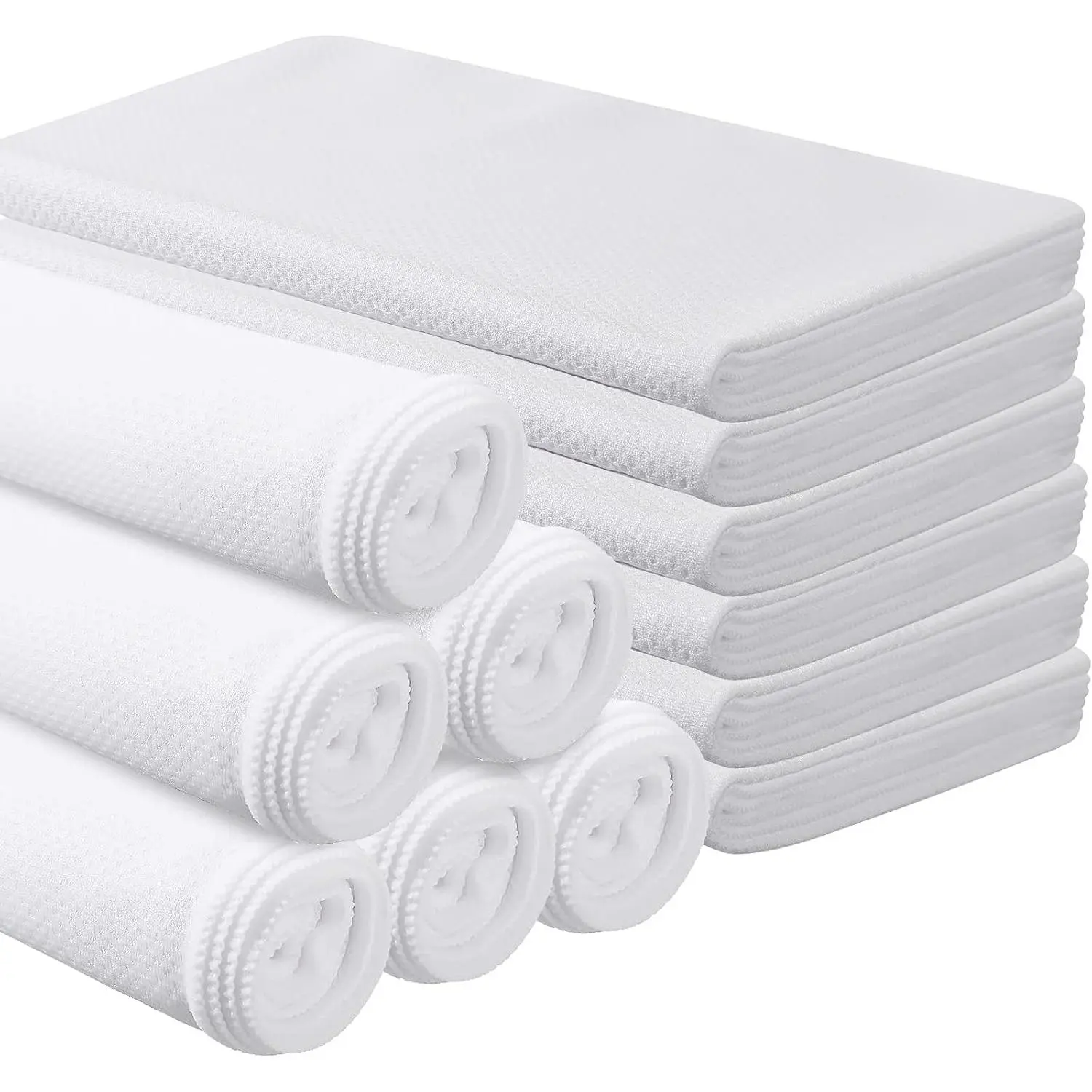 12 Count Sublimation Cooling Towels Bulk for  40"x12" White Golf  Gym Towel Ice Breathable Soft Chilly Microfiber  Rags for    Hot Weather Workout