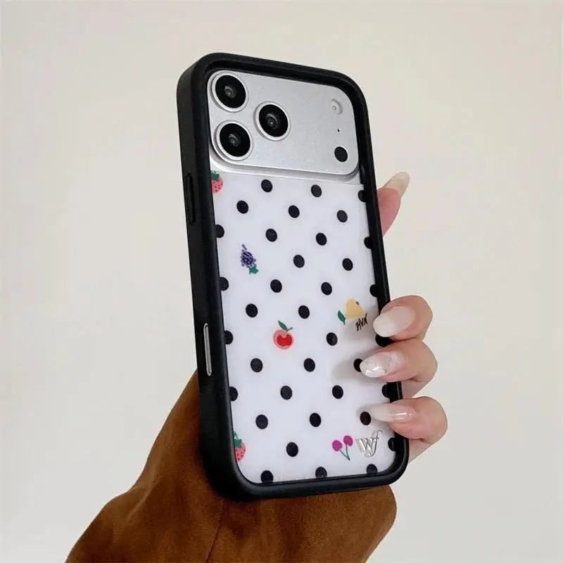 Wildflower Hot Polka Dots Phone  for  17 16 15 14 13 12 Pro Max Plus WF Air Music notation Wave point WF Cover Fundas Hunting Camouflage