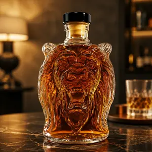 Unique Animal-Shaped Clear Whiskey Decanter, 300ML Wine Aerator, Decor, Perfect for Home, Restaurant, Bar, Holiday Gift, Christmas, Halloween Gifts