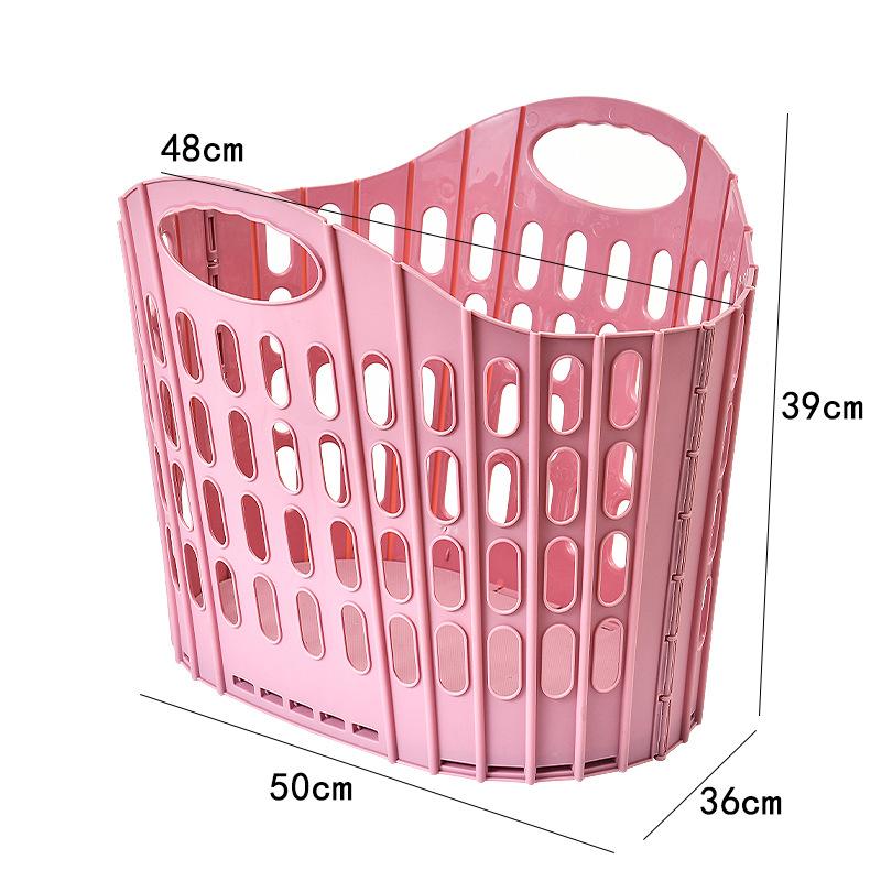 Foldable Laundry Basket Multifunctional Bathroom Storage Hamper Wall Mountable & Handheld for Home Dirty Clothes Organizer