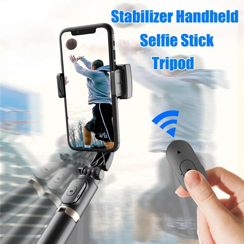 New Upgrade Selfie Tripod Wireless Bluetooth-compatible Multi-Function Handheld Gimbal Stabilizer, Ideal for Outdoor Sports Photography