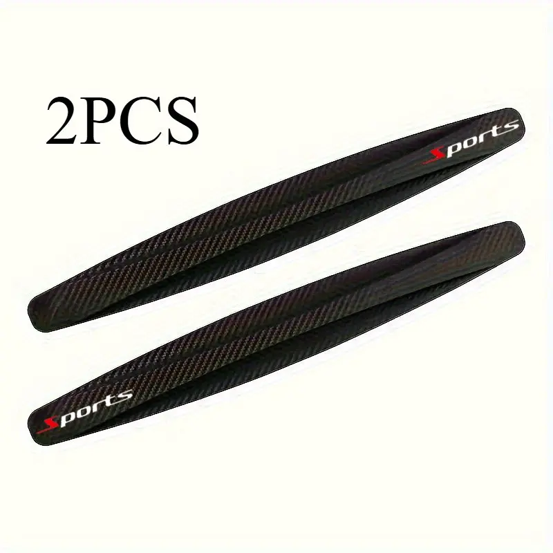 Two-Piece Universal Textured Rubber Bumper Protector, Scratch-Resistant Corner Guards, Suitable for Front and Rear Bumpers