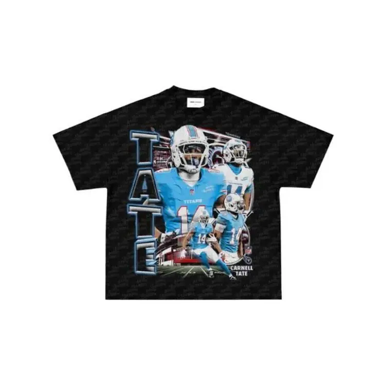 [Sale Up To 50%] Unisex Carnell Tate Short-Sleeve Fitted Round Neck Casual Print T-Shirt, Men's Top, Shortsleeve, Tshirt
