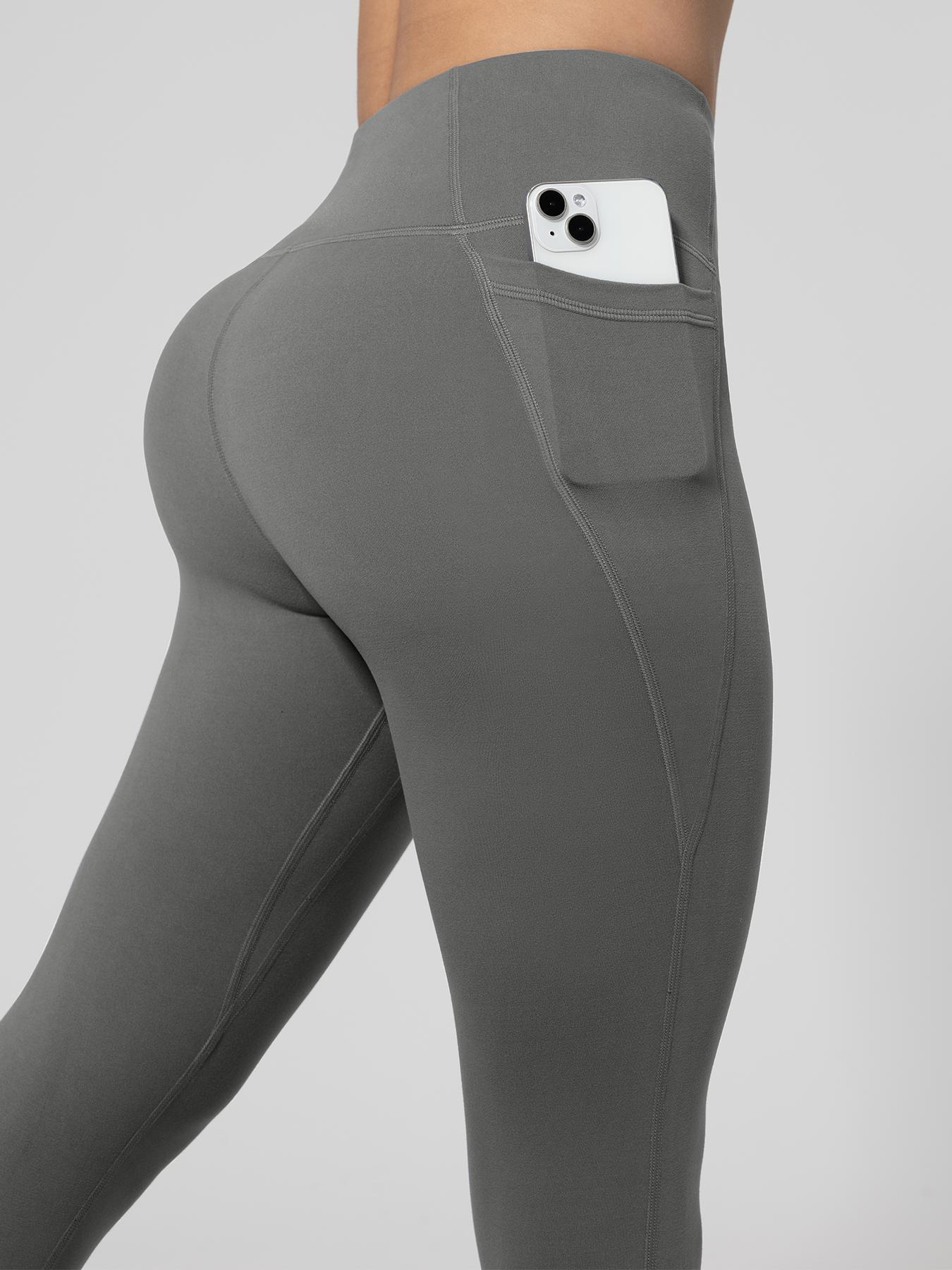 Women's Solid High Waist Sports Leggings, Gym Leggings, Breathable Comfortable Skinny Pants, High Stretch Yoga Leggings, Ladies Sportswear for Indoor Outdoor Wear