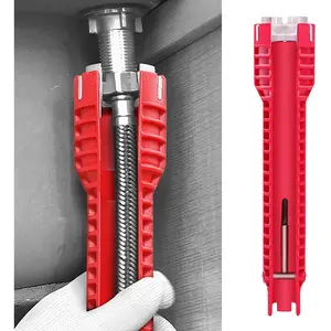 8-in-1 Multifunctional Bathroom Sink Wrench - Heavy-Duty Plumbing Hand Tool for Sink Repair, Faucet Installation, High-Quality Hardware