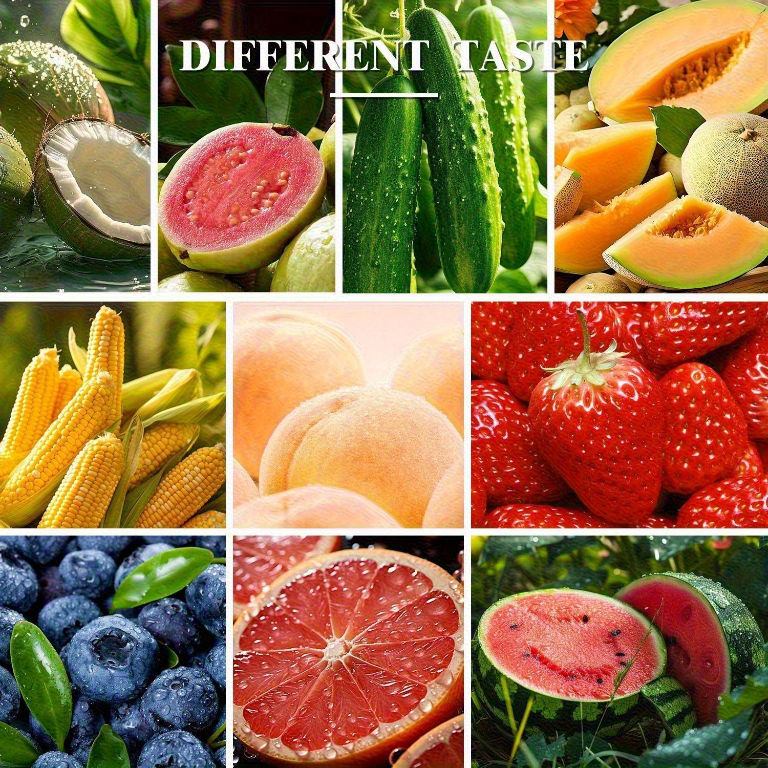 10 Varieties of Fresh Fruity Essential Oils (including blueberry, coconut, and more)! Each bottle holds 10ml, crafted with natural ingredients—perfect for aromatherapy and gifting to family and friends this Christmas.