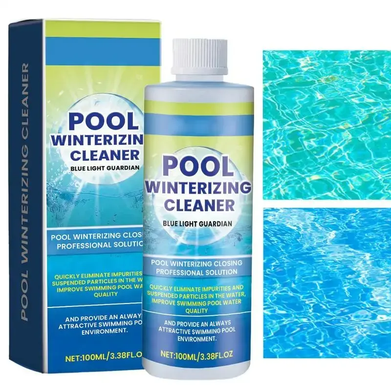 Pool Water Clarifier Fast-Acting Flocculant, Swimming Pool Cleaner Odor-Eliminating, Algae Prevention, Safe for Kids and Pets