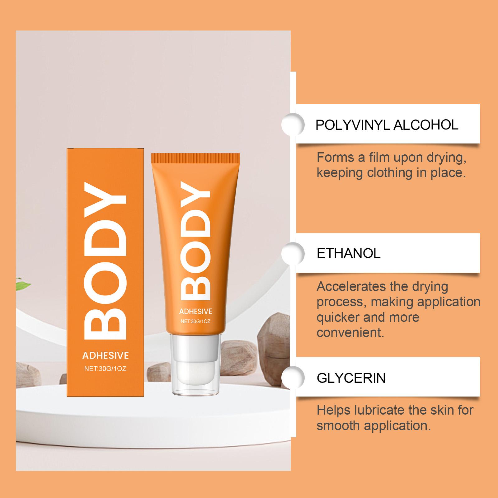 AMZ Anti-Exposure Glue Breathable Skin-Friendly Non-Slip Firm Non-Falling Lightweight Fits Clothing Daily Wear Safe Glue