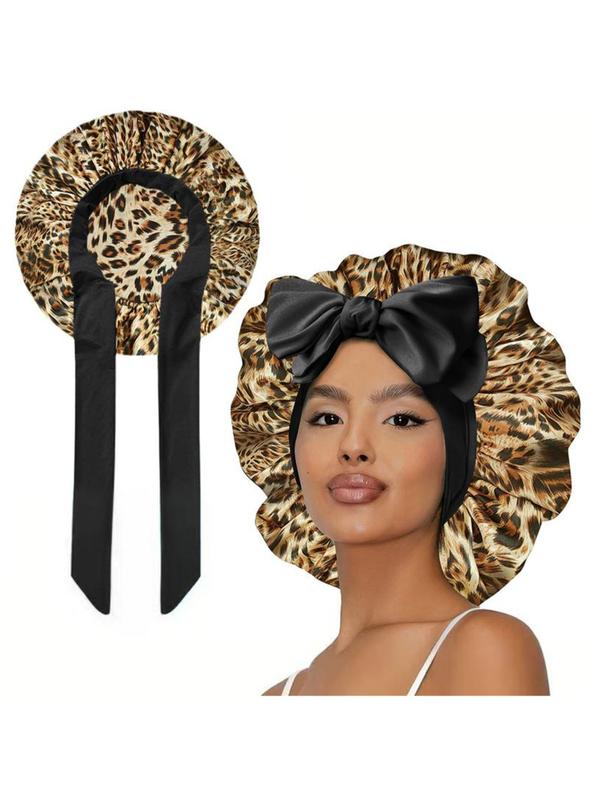 Women's Soft Breathable Satin Hair Cap, Adjustable Night Sleep Hat, No Heat Styling Tool, Dual-Layer Design, Gentle on Hair