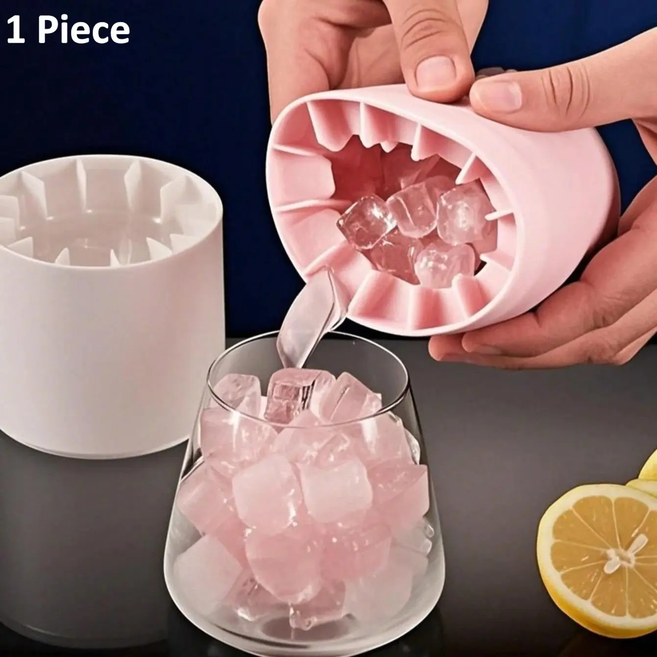 60-Cell Silicone Ice Cube Tray, Food Grade Round Ice Mold, Quick Freeze Summer Essential, Family Must-Have, Tiktok, Ice Cube Trays For Freezer