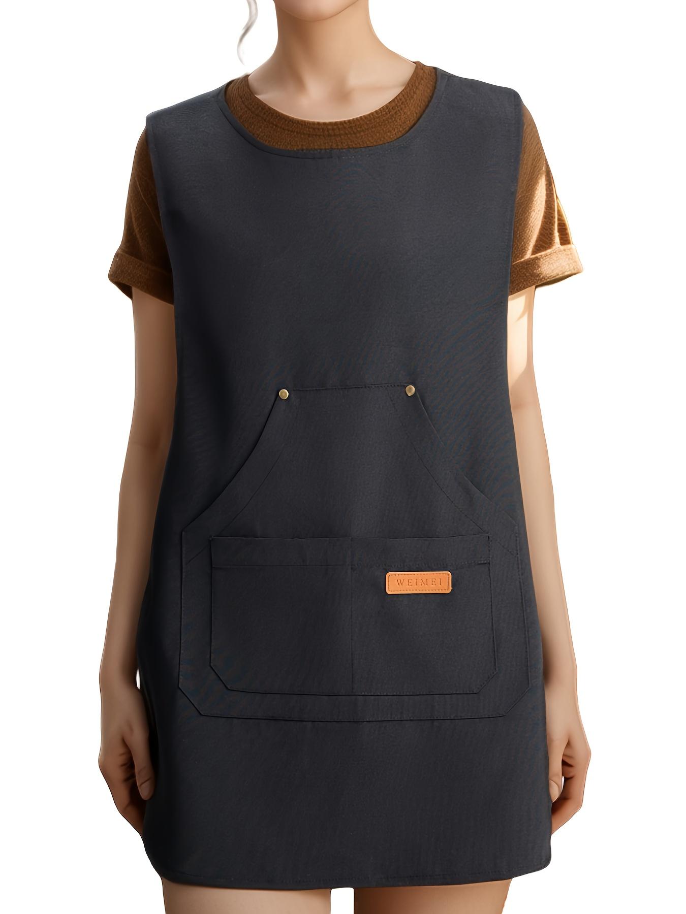 Women's Waterproof Multi-Pocket Apron, Practical for Kitchen Cooking, Gardening, Cleaning & Salon Work