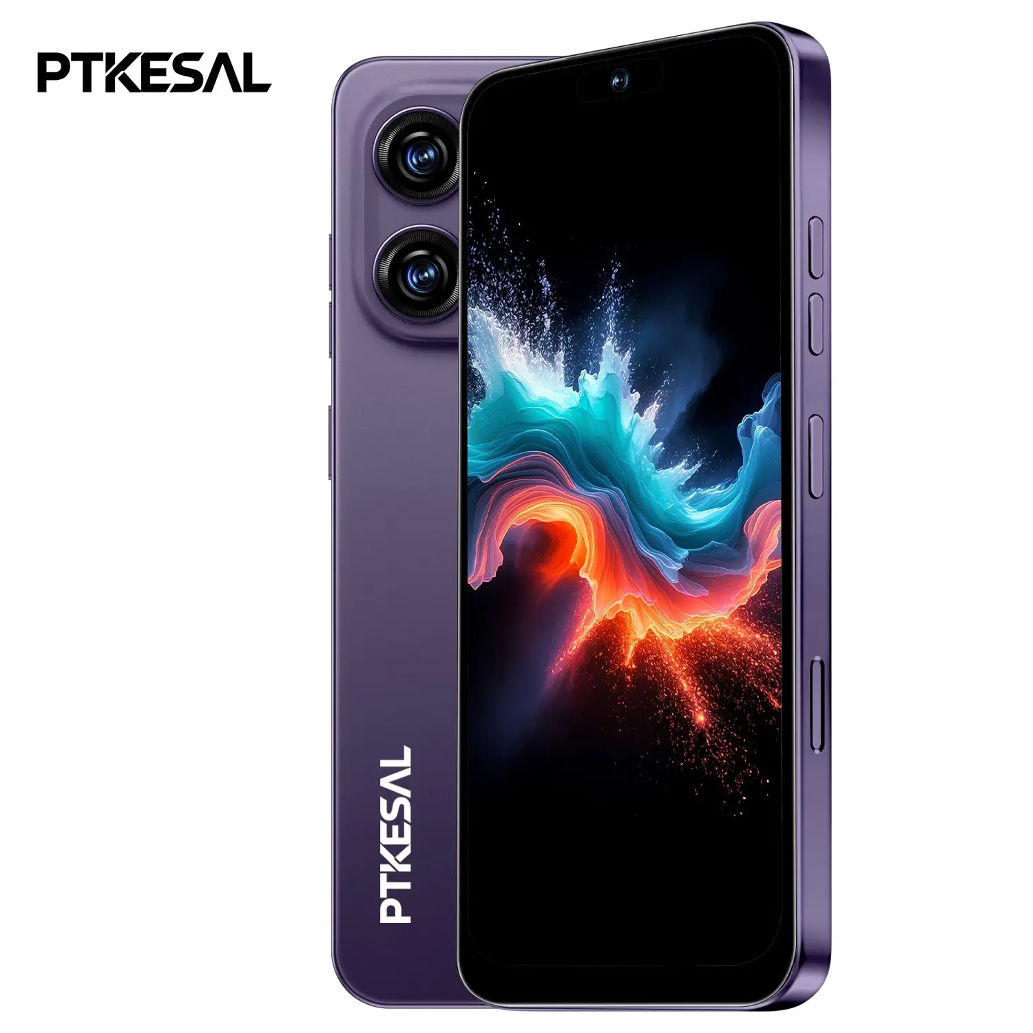 Ptkesal Dual Sim Smartphone, 6.93-Inch Display, 4GB+64GB RAM, Android Os, 5+13mp Camera, 4100mah Battery, Octa-Core Processor, Face & Fingerprint Unlock