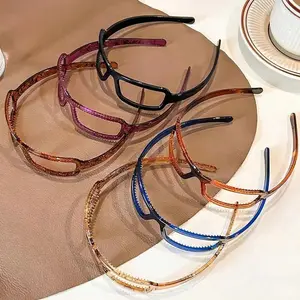Sunglasses Frame Shape Glasses Hair Hoop Hairband For Women Girl Sweet Fixed Headband Hair Ornament Fashion Hair Accessories