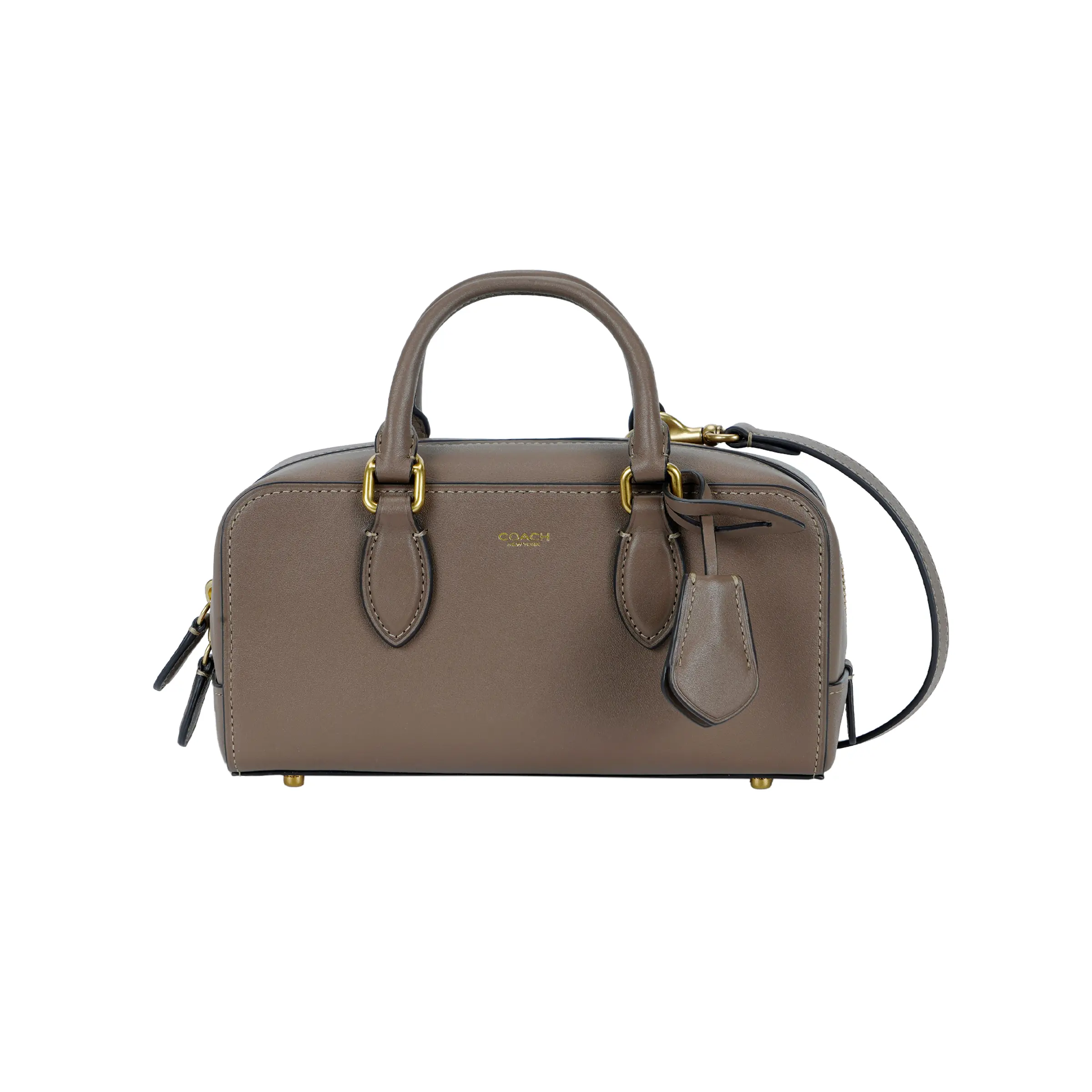COACH Bowery 22 Convertible Crossbody Handbag for Women, Glove-Tanned Leather, Small Size, Deep Gemstone Color